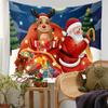 Comercio exterior tapiz navideño transfronterizo popular tela de fondo para decoración navideña decoración de sala de estar tela colgante de Papá Noel