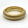 Pulsera Trendy de Patrón de Ola Irregular, Brazalete Liso Abierto, Suministro de Joyería de Gama Alta de Nicho para Comercio Exterior