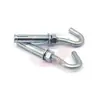 Color galvanizado plateado gancho de expansión anillo de expansión con extensión de gancho tornillo perno gancho colgar ventilador lámpara columpio tapa de alcantarilla tirar explosión