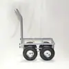 Carro de Herramientas de Hardware, Carrito de Plataforma para Carga, Carrito Pequeño de 4 Ruedas, Carrito con Cesta de Plástico, Ruedas Grandes Inflables de 10 pulgadas que Ahorran Esfuerzo