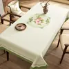 Mantel Estilo Chino, Nuevo Estilo Chino, Impermeable, Resistente al Aceite, Lavable, Mantel Rectangular para Mesa de Comedor, Lujo Ligero, Sensación de Alta Gama, Mantel Modelo Nuevo 2024