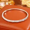 Pulsera de serpiente chapada en oro con cobre e incrustaciones de circonita para mujer, tendencia de moda transfronteriza, joyería que no se decolora, pulsera de lujo ligero