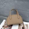 Bolsa Transversal de Ombro Feminina em Couro de Vaca Camada Superior Grande Capacidade Portátil para Trabalho Moderna Versátil Simples com Zíper Bolsa Tote em Couro Genuíno