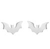 Aretes de Murciélago de Halloween Acero Inoxidable Animal Pequeño Aretes Simples para Mujeres Ins Navidad Retro Mini Aretes al Por Mayor