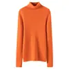 Suéter de punto de cachemira, moderno, color liso, versátil, nuevo estilo para otoño e invierno, cálido, jersey, manga larga, corte ajustado, para mujer, para ir al trabajo, adelgazante