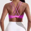 Sutiã Fitness Nude de Alta Intensidade à Prova de Choque Justo Secagem Rápida Roupa de Yoga Colete de Corrida Externo Sutiã Esportivo para Mulheres