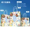 Sacolas de papel kraft com logo personalizado, sacolas tote fofas estilo ins para viagem, sacolas de presente, atacado em estoque
