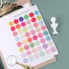 Pegatinas de puntos coloridas estilo Ins en tonos Morandi y tierra, pegatinas de sellado, accesorios para agendas, pegatinas para tarjetas, pegatinas para fotos