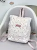 Mochila Nueva Estilo Francés Encaje Floral Suave Adorno Estilo Hada Suave y Linda Estilo Crema, Mochila Fresca y Versátil para el Trabajo