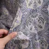 Tejido jacquard de rombos con diseños florales de corte, tejido para vestidos de primavera y otoño, material decorativo de diseñador