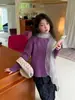 Coleção Inverno 2026 Hua Yu Xun para Meninas Tricô Camada Base Cardigã Estilo Coreano Atmosfera Outono/Inverno Camada Interna Roupa Externa Tricô Tendência