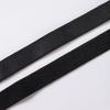 Sujetador Deportivo Blanco y Negro Brillante Elástico Inferior de Piel 1cm Elástico de Nailon de Alta Elasticidad Íntimos Tirantes Brillantes Cepillados