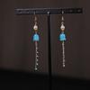 Bolsa de la Suerte de Aretes Florales de Estilo Chino Nuevo, Nuevos Aretes de Gancho Populares, Aretes Niche de Alta Gama, Aretes Únicos, Joyería de Estilo Chino