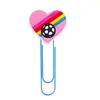 Clips Decorativos de PVC para el Mundial de Fútbol Suministros de Oficina Marcapáginas Lindos Clips de Papel Creativos para Manualidades