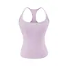 Atacado de Roupas Femininas Transfronteiriças Estilo Europeu e Americano Moda Nova Primavera 2026 Versátil Gola U Cor Sólida Top Regata Elástico