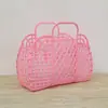 Cesta Portátil para Artículos de Tocador, Cesta Versátil Hueca para Compras y Snacks, Cesta de Baño Plegable Portátil Grande, Cesta Portátil para Frutas