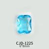 Azul Océano Punta Inferior Arte de Uñas Forma Irregular Circonita Multifacética Fondo Abierto Alta Transparencia Decoraciones para Uñas Venta al por Mayor Circonita Transparente