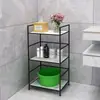 Estantería de Almacenamiento para Baño Jub de Pie para Esquina del Baño Estantería de Almacenamiento para Esquina del Inodoro del Hogar Cocina