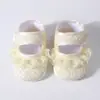2026 Novo Modelo Sapatos para Bebê Menina de Comércio Exterior Transfronteiriço, Sapatos de Princesa Modernos e Fofos com Acabamento em Renda e Solas Macias Antiderrapantes