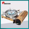 Estufa Portátil de Acero Inoxidable para Exterior a Prueba de Viento Dormitorio Hot Pot Gas Butano Ms-7S Estufa de Picnic
