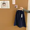 Conjunto de 3 piezas de moda versátil para niñas, estilo coreano, manga corta, verano 2026, chaleco calado de color liso con pantalones largos