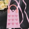 Bolsa Transversal de Tricô para Riqueza Instantânea, Bolsa para Celular, Bolsa Transversal Portátil de Silicone Tricotado, Essencial para Férias