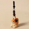 Novo Chaveiro Pingente Esculpido em Madeira Esquilo Artesanal Joia Fofa para Mochila Escolar Presente Criativo de Aniversário para Amigos