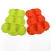 Nove likes forma de bolo de silicone forma de bolo de silicone kit com 6 peças forma de bolo em formato de flor ferramenta de panificação para forno