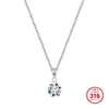 Popular en Europa y América, collar de acero inoxidable 316 con circonita multicolor, superventas en transmisiones en vivo, cadena para la clavícula con colgante de cuatro garras, venta al por mayor transfronteriza