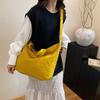 Nuevo Bolso de Hombro para Desplazamiento de Gran Capacidad Artístico Bolso de Mano de Hombro Bajo el Brazo de Gran Capacidad Estilo Japonés Simple Bolso Cruzado Bolso Tote para Mujer