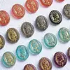 Miçangas de Vidro Rosa Tcheco com Furo Acessórios Artesanais DIY Pulseira Colar Material para Miçangas Acessórios de Joalheria Atacado