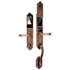 Impermeable Anticongelante Protector Solar Exterior Estilo Europeo Villa Huella Dactilar Hogar Huella Dactilar Contraseña Cerradura Inteligente Puerta Vieja de Madera