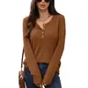 Camisa de Manga Comprida com Gola Redonda Estilo Europeu e Americano Solta Cor Sólida Nova Comércio Exterior Outono e Inverno 2026 Amazon Camisa de Botão Feminina Camiseta Transfronteiriça
