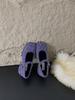 Zapatos de tacón grueso de una sola capa estilo retro francés de punta cuadrada para la noche para mujer, nuevos de alta gama con hebilla de una palabra, Otoño e Invierno 2024