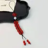 Atacado Cinábrio Natural Moeda dos Cinco Imperadores Pingente de Corrente para Celular Decorado com Nova Chinoiserie Pingente Estilo Antigo Criativo para Homens e Mulheres Areia Dourada Roxa