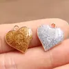 Polvo de Cebolleta DIY Joyería de Aleación Accesorios Pequeños Dorado KC Esmalte Goteo de Aceite Encanto Corazón de Amor Estrella de Cinco Puntas Luna Colgante con Brillo