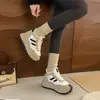 HL871-2 Sapatos de Pelúcia com Solado Grosso Argan Femininos 2026 Novo Estilo de Inverno Fazem os Pés Parecerem Menores Sapatos Casuais Esportivos de Algodão Calçados Femininos