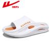 Pantuflas de Tirar para Hombre en Verano, Pies sin Olor, Antideslizantes, de Suela Gruesa, Elásticas Suaves, Sandalias con Sensación de Caca para Hombre, Nuevo Estilo 2024
