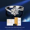 Best seller clássico platina 18K anel s925 prata esterlina fêmea moissanite 1 quilate anel Live supply factory outlet