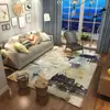 Tapete Moderno Minimalista para Sala de Estar Tapete Popular Ins Escandinavo para Quarto ao Lado da Cama Tapete para Casa Inteira Tapete Tapete