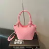 Bolsa de Mão Estilo Coreano Super Popular Moda Bolinhas Bolsa Saco 2026 Nova Verão Versátil Nicho Luxo Leve Bolsa de Ombro Transversal