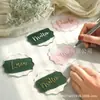 Número de Mesa Acrílico Dourado Espelhado Moderno em Forma de Onda Transfronteiriço para Casamentos e Festas, Placa de Mesa DIY Ondulada