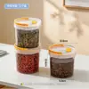 Botes sellados de varios tamaños BNBS para té de flores, productos secos de cocina, frascos de almacenamiento para té de hierbas, té de frutas secas para uso doméstico