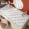 Tapete de mesa para cômoda simples moderno à prova d'água à prova de óleo lavável toalha de mesa de couro mesa de corte almofada protetora