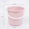 Conjunto de Balde e Bacia para Dormitório Estudantil Balde de Seis Peças Balde de Plástico Doméstico com Tampa Bacia para Lavar Artigos de Higiene Pessoal Balde de Lavanderia