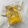 Bolso de gelatina moderno europeo y americano de gran capacidad, bolso de mano transparente de moda, vacaciones de playa, viento, bolso de madre, venta al por mayor transfronteriza