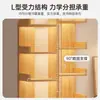Estante de Livros Simples Prateleira de Chão Rack de Armazenamento Armário de Parede Integrado para Sala de Estar Armário de Armazenamento Rack de Armazenamento Doméstico Estante de Livros para Escritório