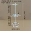 Estante Giratorio de Hierro Soporte de Exhibición para Adornos Colgador de Collares Cadena para Suéteres Soporte de Exhibición de Encimera Estante para Joyas