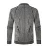 2024 outono e inverno comércio exterior novo masculino plus size cardigan suéter tamanho europeu masculino listrado suéter casaco