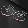Pulseira de Aço Inoxidável para Casal, Venda Quente Transfronteiriça, Corrente Simples de Elo Paperclip, Pode Ser Gravada para Homens e Mulheres, Pulseira de Aço Titânio a Laser, Comércio Exterior